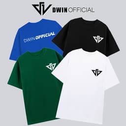 Thumbnail Áo thun Dwin official thời trang basic tee phông trơn nam nữ tay lỡ oversize form rộng 1