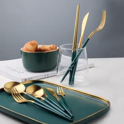 Thumbnail Bộ thìa dĩa ăn inox 304 cao cấp Yeahcook, phiên bản cao cấp, thiết kế cho nhà hàng sang trọng tinh tế 3