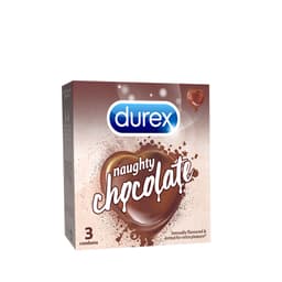 Thumbnail Durex Naughty Chocolate hương socola (size 53mm, hộp 3 bao) 1