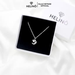 Thumbnail Dây chuyền bạc nữ HELINO mặt trăng khuyết đính đá C15 2
