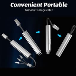 Thumbnail Dây cáp sạc nhanh HDOORLINK 2.4A USB sang Micro USB/ Type-C/ IOS 3