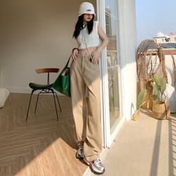 Thumbnail Quần jeans DaDuHey phiên bản Hàn Quốc dành cho nữ ống rộng lưng cao thời trang 2