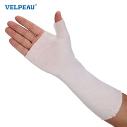 Thumbnail VELPEAU Cổ Tay Và Ngón Tay Cái Spica Stockinette (Gói 10 Cái) Vớ Cánh Tay Thoải Mái Bộ Bảo Vệ Da Bằng Vải Bông Tấm Lót Cổ Tay Và Ống Tay Quấn Sẵn Để Nẹp Vòng Đệm Khí Dây Đeo Tay 1