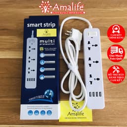 Thumbnail Ổ Cắm Điện Đa Năng JW301 Có 4 Cổng USB Sạc Tối Đa 12W và Ổ Điện Chịu Tải 2500W Dây Dài 2M Chọn Màu Chính Hãng Amalife 1