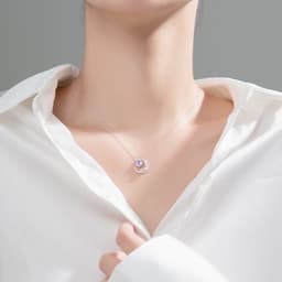 Thumbnail Dây chuyền bạc nữ HELINO mặt trăng khuyết đính đá C15 4