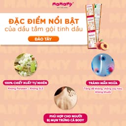 Thumbnail Sữa tắm gội Mamamy cao cấp chính hãng cho bé từ sơ sinh, gốc thực vật thiên nhiên, dịu lành gói 5ml 4