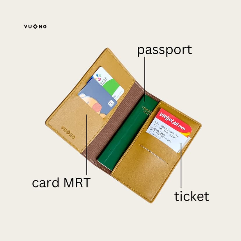 Ảnh Vỏ hộ chiếu Vuông Shop®️ da pu với nhiều màu sắc kèm tag tên theo yêu cầu passport cover 2