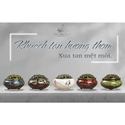 Thumbnail Nhang Nụ Trầm Hương Sạch Trầm Hương Tự Nhiên Organic và Lư Sứ Đốt Trầm (Combo) - MTH JEWELRY 4