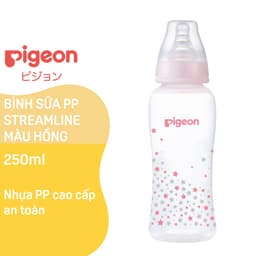 Thumbnail Bình Sữa PP Streamline Hình Ngôi Sao Hồng/Xanh Pigeon 250ml (M) 4