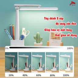 Thumbnail Đèn học chống cận, Sipanic để bàn tích điện cảm ứng 3 chế độ ánh sáng bảo vệ mắt 3