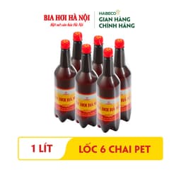 Thumbnail COMBO 2 Lốc 6 chai Bia Hơi Hà Nội - HABECO (1 lít/ chai) 3