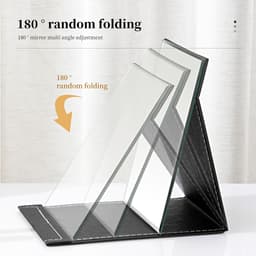 Thumbnail Gương trang điểm để bàn JUJIAJIA có thể gấp gọn tiện dụng 4