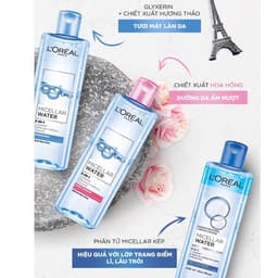 Thumbnail Nước Tẩy Trang Làm Sạch Sâu, Dưỡng Ẩm Cho Mọi Loại Da L'oreal 3-in-1 Micellar Water 400ml 4