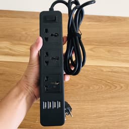 Thumbnail [Màu ĐEN] Bộ Ổ Cắm Điện Đa Năng 3 Ổ Cắm Công Suất 2500W Và 4 Cổng USB Sạc Trực Tiếp 11W Dây 2 Mét Chính Hãng Amalife 4