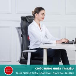 Thumbnail Đệm Massage KINGTECH KC-500S - Mát Xa Lưng 3D Chuyên Sâu Dùng Trên Ghế, Kết Hợp Tính Năng Nhiệt Hồng Ngoại - Chính Hãng 2
