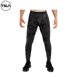 Thumbnail Quần legging giữ nhiệt nam TSLA lót lông cừu  nam co giãn tập gym thể thao chạy bộ bóng rổ TSL1009 2