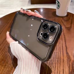 Thumbnail Suntaiho Ốp Lưng iPhone Trong Suốt Đơn Giản Siêu Mỏng Đen Ốp Điện Thoại TPU Mềm Chống Sốc Cho Iphone 11 12 13 14 15 Pro Max IP 7 8 Plus Iphon X Xs Xr Xs Max 2