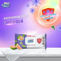 Thumbnail Combo MaxKleen: Nước Lau Bề Mặt Đa Năng 520ml + Khăn Ướt Lau Bề Mặt Đa Năng 30 miếng 4