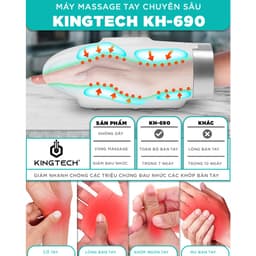 Thumbnail Máy Massage Tay Cao Cấp KINGTECH KH-690 - Mát xa Trị Liệu Tích Hợp Nhiệt, Matxa Vùng Cổ, Mu, Ngón, Lòng Bàn Tay 2