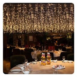 Thumbnail Đèn nháy thả rèm Energy Green Lighting trang trí 8 chế độ DL456 Ngang 4,5 mét 19 dây thả xuống 40,50,60 cm Có đầu nối 3