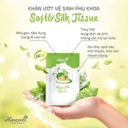 Thumbnail Giấy Vệ Sinh Phụ Khoa Chính Hãng, Khăn Ướt Vệ Sinh Phụ Khoa Hanayuki Chính Hãng 20 miếng 3