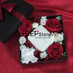 Thumbnail Hộp quà tặng ĐẸP+ Store gồm hoa sáp thơm 20*20*20cm 3