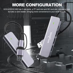 Thumbnail Hub USB 3.0 GOOJODOQ Type C  5 trong 1 mở rộng kết nối thích hợp cho PC/ laptop/ điện thoại/ Macbook 1