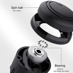 Thumbnail Tay Cầm Lái Xe Hơi EKLEVA Xoay 360 Độ Bằng Kim Loại Tiện Dụng 2