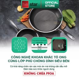 Thumbnail Chảo sâu lòng Blackcube tổ ong cao cấp FIVESTAR Plush 3 lớp đáy liền inox 304 siêu bền 3