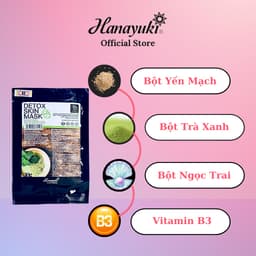 Thumbnail Mặt Nạ Detox Hanayuki Thải Độc Kiềm Dầu,Detox Hanayuki Chính Hãng 1