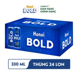 Thumbnail HỎA TỐC HÀ NỘI - COMBO 2 Thùng 24 lon Bia Hanoi BOLD – HABECO (330ml/lon) 3
