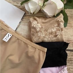 Thumbnail Quần lót nữ cotton Nhật Vicci 103 dáng lưng vừa, viền ren mềm mịn, kháng khuẩn 4