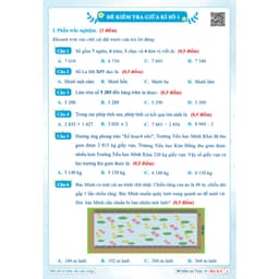 Thumbnail Combo Đề Kiểm Tra Toán và Tiếng Việt 3 - Học Kì 2 - Kết Nối Tri Thức Với Cuộc Sống (2 cuốn) 4
