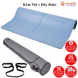 Thumbnail Thảm Tập Yoga Gym Định Tuyến Da PU Chọn Màu Cao Cấp Chính Hãng Amalife Kèm Túi Đựng Oxford và Dây Buộc 1