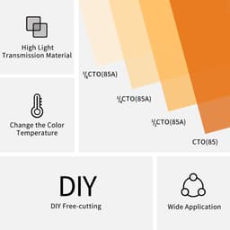Thumbnail Tấm lọc ánh sáng SELENS màu trong suốt 40x50cm chuyên dụng cho đèn pin chụp ảnh 1