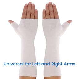 Thumbnail VELPEAU Cổ Tay Và Ngón Tay Cái Spica Stockinette (Gói 10 Cái) Vớ Cánh Tay Thoải Mái Bộ Bảo Vệ Da Bằng Vải Bông Tấm Lót Cổ Tay Và Ống Tay Quấn Sẵn Để Nẹp Vòng Đệm Khí Dây Đeo Tay 3
