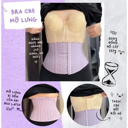 Thumbnail Áo Ngực - Áo Lót - Bra Corset Che Mỡ Lưng Bản To & Khắc Phục Mỡ Nách Khi Đeo Latex by W.Store 1