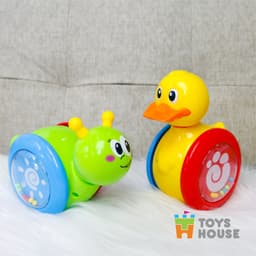 Thumbnail Đồ chơi lật đật gật gù có bánh xe cho bé hình thú dễ thương Toyshouse 008-2 Tiêu chuẩn Châu Âu EN71 1