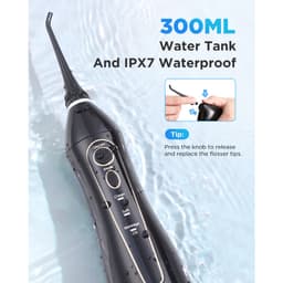 Thumbnail Máy tăm nước FAIRYWILL cầm tay có 8 đầu phun thay thế với ngăn chứa nước 300ml nhỏ gọn tiện lợi 3