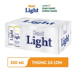 Thumbnail Thùng 24 lon Bia Hanoi Light - HABECO (330ml/lon) 2