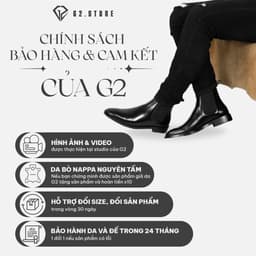 Thumbnail Giày tây nam G2 Derby công sở độn đế tăng chiều cao da bò cao cấp chính hãng trẻ trung đi làmđi tiệc 2