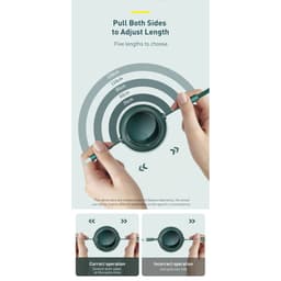 Thumbnail Cáp sạc dây rút 3 đầu Baseus Bright Mirror 3 in 1 (Type C/ Micro USB/Ln) 1.2m 2