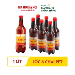 Thumbnail COMBO 2 Lốc 6 chai Bia Hơi Hà Nội - HABECO (1 lít/ chai) 1