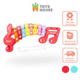Thumbnail Đồ chơi đàn gõ Xylophone cho bé 8 phím hình nốt nhạc cho bé Toyshouse 683-2 1