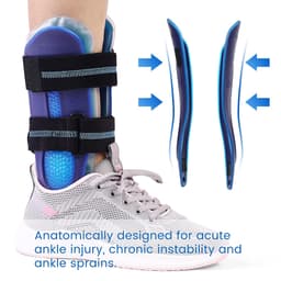 Thumbnail Đai nẹp hỗ trợ mắt cá chân VELPEAU cố định đảo ngược được trái và phải cải thiện tổn thương gân chơi thể thao cho nam nữ 3