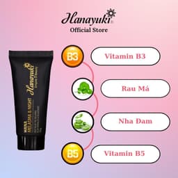 Thumbnail Kem Nám Dưỡng Ẩm Da Mặt, Kem Dưỡng Trắng Da Mặt Hanayuki Chính Hãng 25g 2