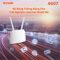 Thumbnail Bộ Phát WiFi Tenda 4G07 Chuẩn AC 1200Mpbs Dùng Sim 4G/3G Dùng Cho Ôto Và Nơi Không Có Internet 3