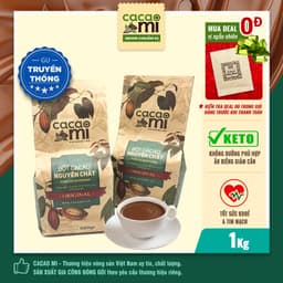 Thumbnail Bột cacao nguyên chất 100% không đường gu truyền thống CacaoMi Original - 1kg 1