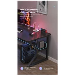 Thumbnail Bàn gaming cao cấp khung thép chống ghỉ kích thước lớn sơn phủ tĩnh điện phong cách hiện đại thương hiệu IGA -GM67 1