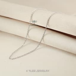 Thumbnail Dây chuyền bạc Tlee dạng rời, dây đơn bạc TLEE JEWELRY D0201 2